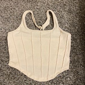 Crop top, originally from Shein, size: 4, color: tan